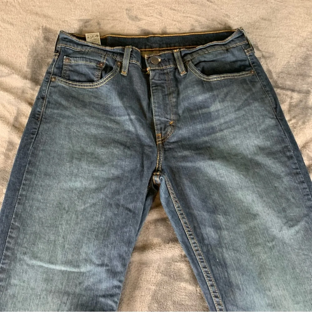Levi's 514 Straight Fit Jeans Dark Wash Denim‎ Pants W33 L32 Classic 5 pockets